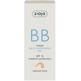 BB cream con SPF 15 tono natural para pieles grasas y mixtas, 50 ml, Ziaja