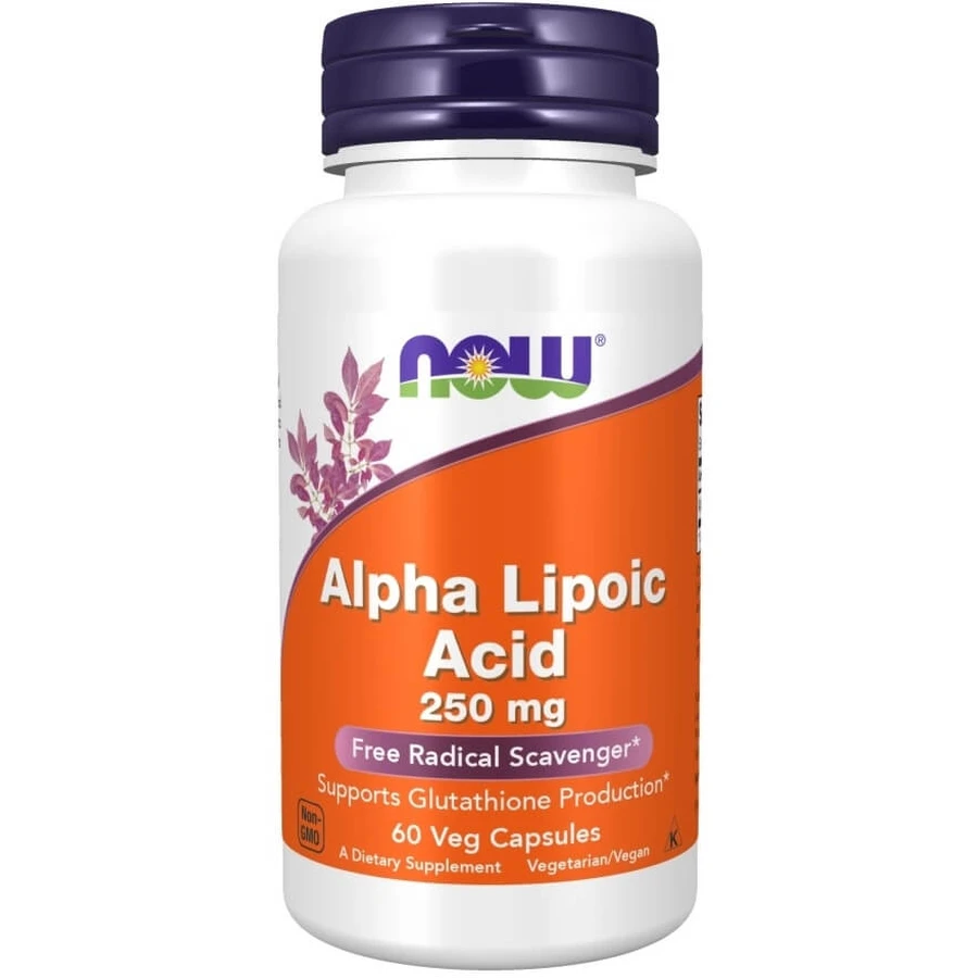 Now Foods Ácido Alfa-Lipoico 250mg 60 cápsulas