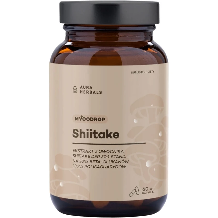 Mycodrop Shiitake 30:1 30% Beta-Glucan 60 Kapseln