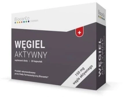 Biocanto Activated charcoal 20 capsules