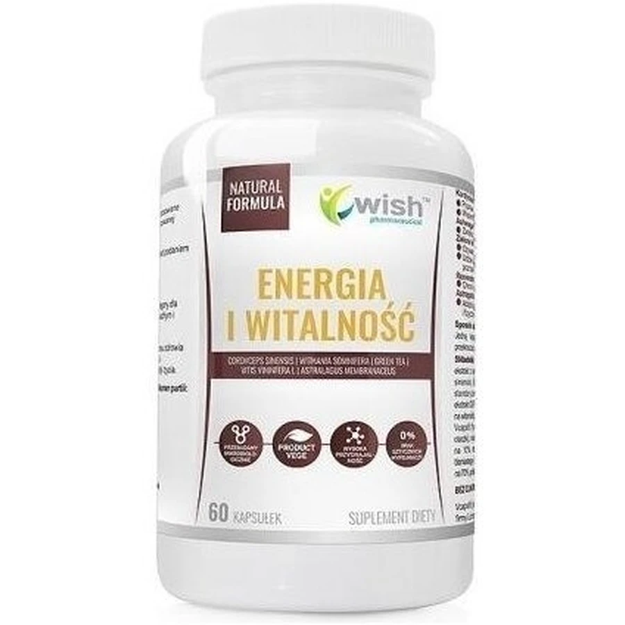 Wish Energy and Vitality 60 capsules.