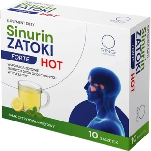 Ring Sinurin Zatoki Hot lemon-mint flavor 10 sachets