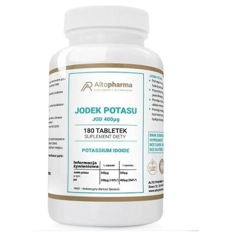 Altopharma Iodure de potassium 400 mcg 180 comprimés