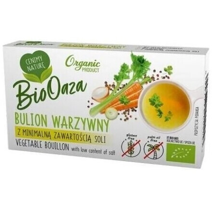 BioOaza Bulion de legume cu sare minimă 60g