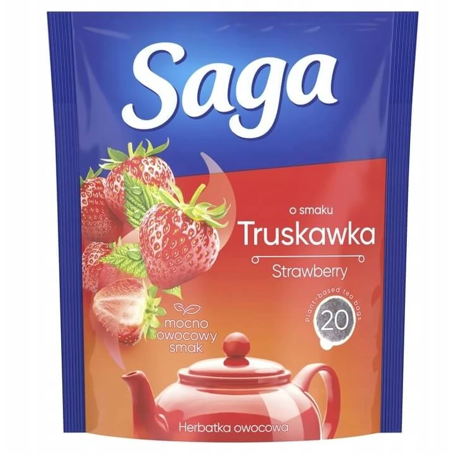 Saga Aardbeien vruchtenthee 20 builtjes