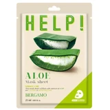 Bergamo Help Aloe Mask Sheet Masque hydratant en feuille avec ...