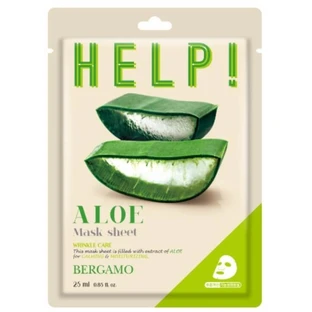 Bergamo Help Aloe Mask Sheet Moisturizing Mask with ...