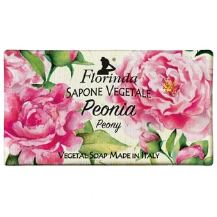 FLORINDA Jabón vegetal natural con aroma de peonía 100 g