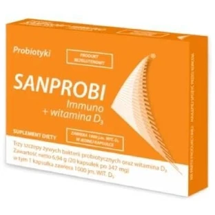 Sanprobi Immuno + Vitamin D3 20 capsules