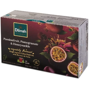 Té negro de Ceilán Dilmah con sabor a granada, fruta de la pasión ...