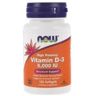 Now Foods Vitamina D-3 5000IU 120kaps.