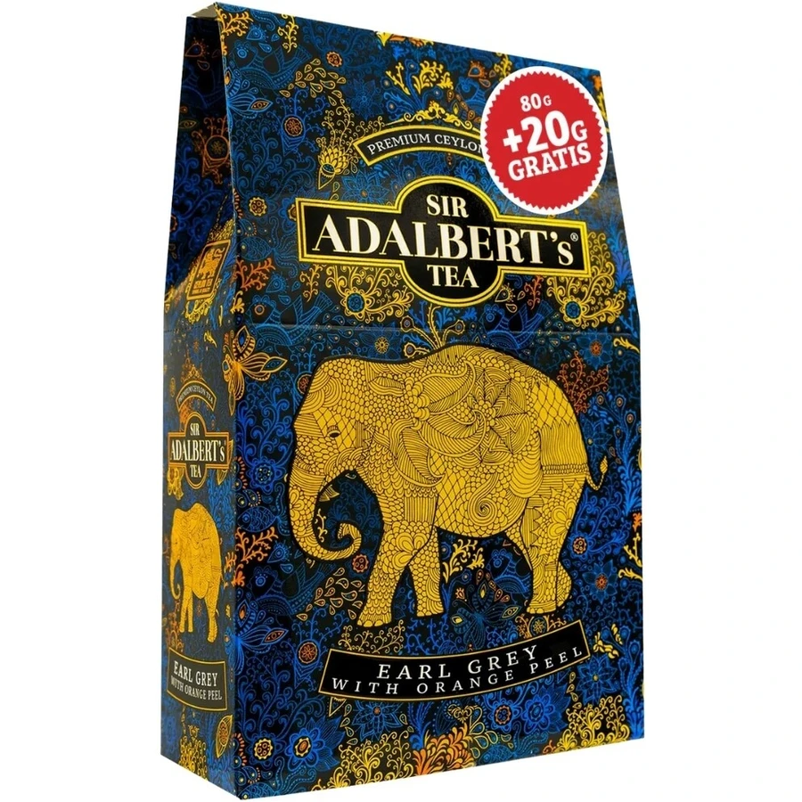 Té negro Earl Grey de ADALBERT'S con cáscara añadida ...