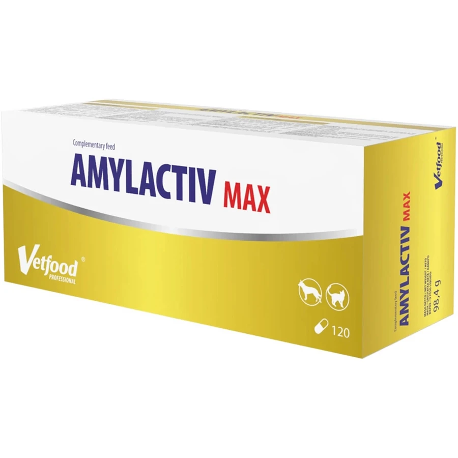 VETFOOD Amylactiv Max 120 capsules.