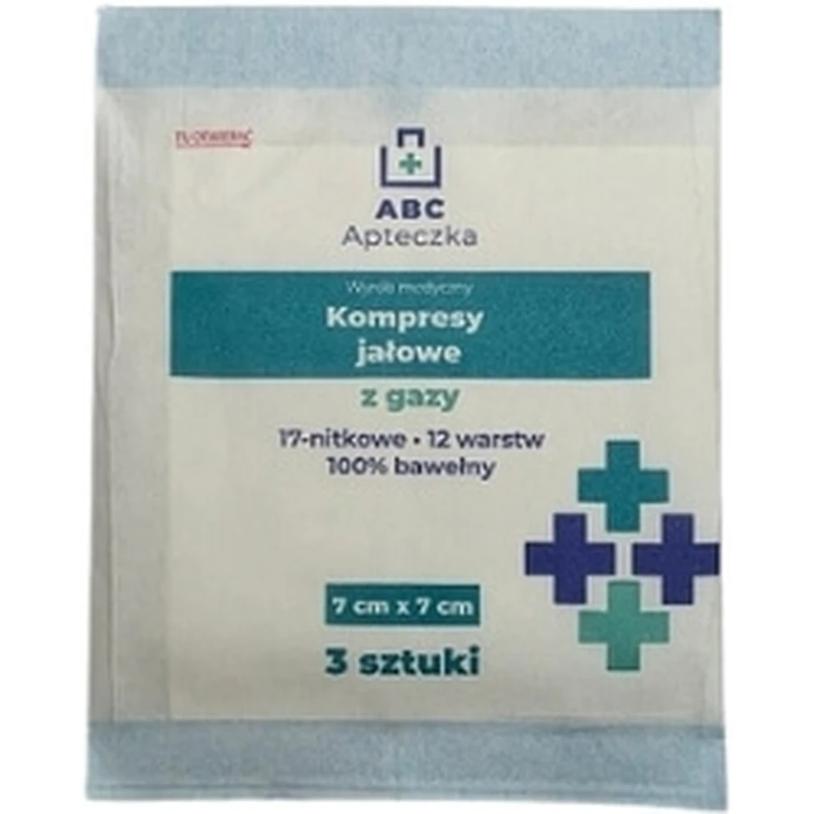 First-aid kit ABC sterile gauze compresses 17 threads 12 layers ...