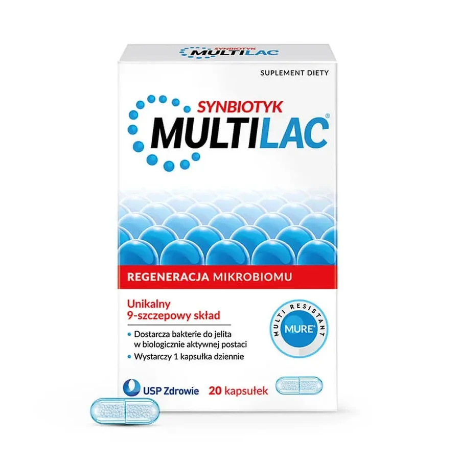 Multilac Synbiotic, 10 x 20 capsules