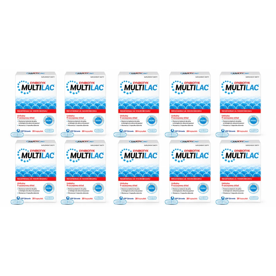 Multilac Synbiotic, 10 x 20 capsules