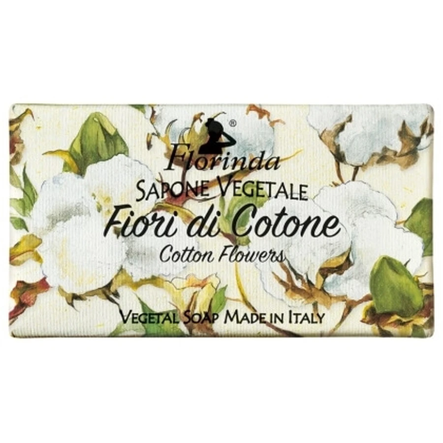 FLORINDA Natürliche Pflanzenseife Baumwollblüte 100 g