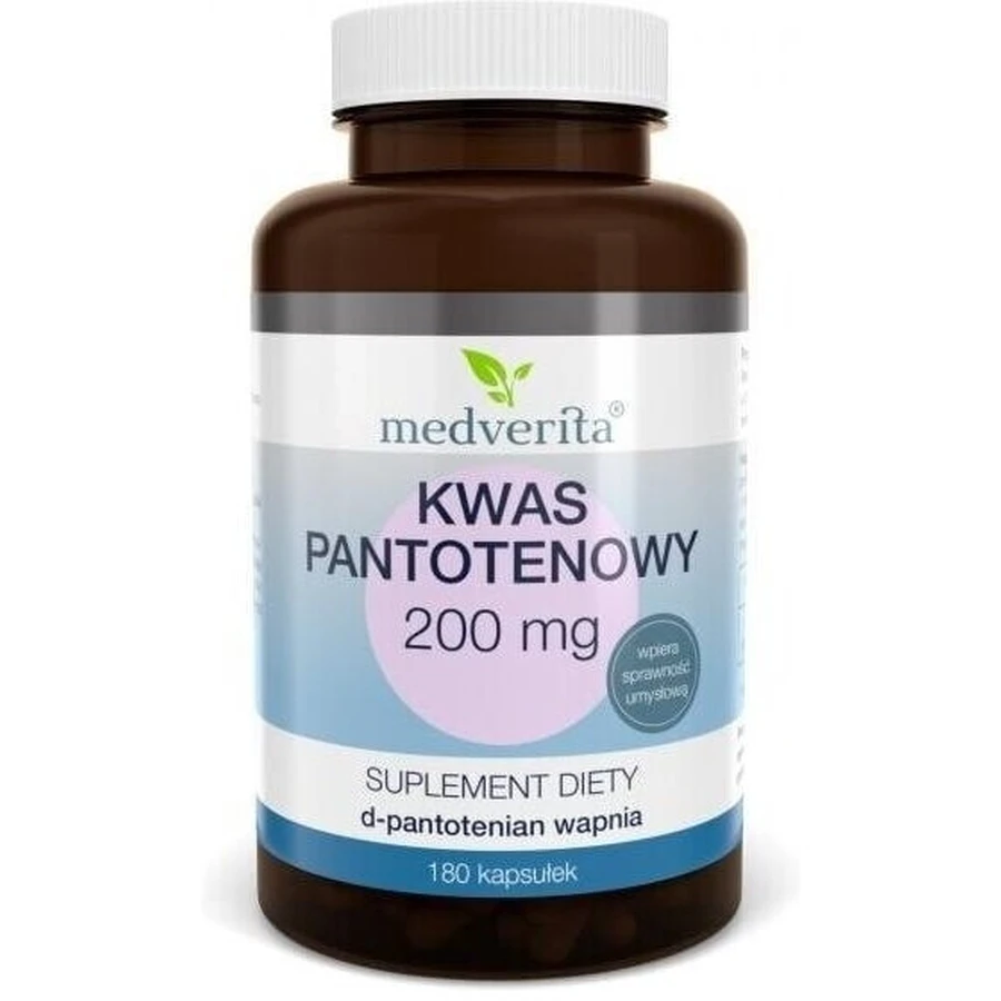 Medverita Acide pantothénique 200 mg 180 gélules
