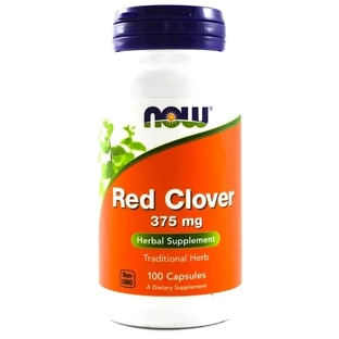 NOW FOODS Rode Klaver 375 mg 100 capsules.