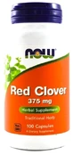 NOW FOODS Rode Klaver 375 mg 100 capsules.