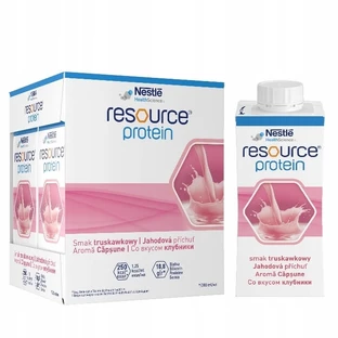 Resource Eiwit aardbei smaak orale vloeistof 4 x 200 ml