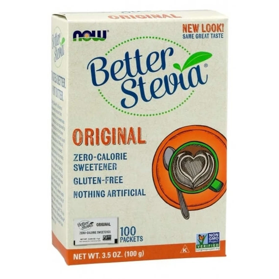 Now Foods Betere Stevia 100 zakjes