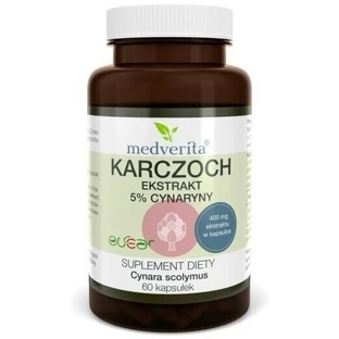 Medverita Extracto de alcachofa 5% cinarina 60 cápsulas