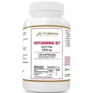 Altopharma Vitamin B7 Biotin 2500 mcg 120 caps.