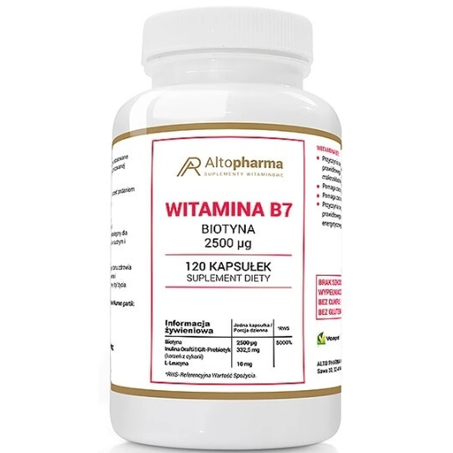 Altopharma Vitamin B7 Biotin 2500 mcg 120 caps.