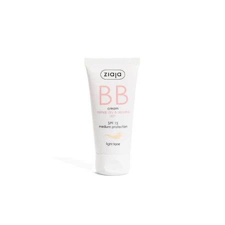 BB cream avec SPF15 teinte claire pour peau normale et sèche, 50 ml, Ziaja