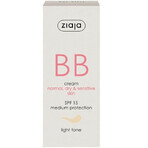 BB cream with SPF15 light shade for normal dry skin, 50 ml, Ziaja