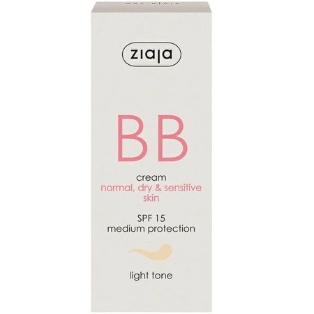 BB cream avec SPF15 teinte claire pour peau normale et sèche, 50 ml, Ziaja