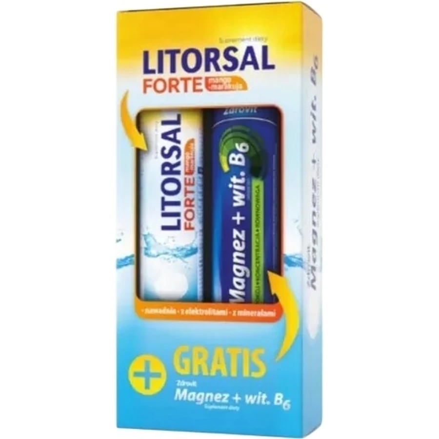 Litorsal Forte mango-maracuja + MgB6 effervescent tablets 24 ...