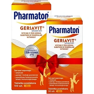 Pharmaton Geriavit 100 tablets + Pharmaton Geriavit 30 ...