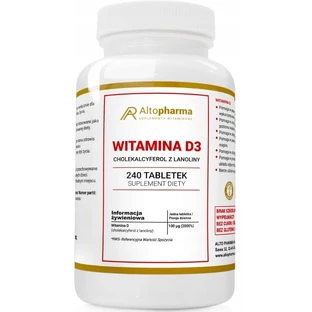 Altopharma Vitamin D3 4000 IU 240 Tabletten