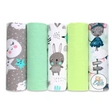 EGA flanelle impression couche, 70 x 80 cm, set No. 4, 5 ...