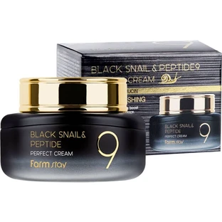 Farmstay Black Snail & Peptide 9 Snail Mucin Cream for ...