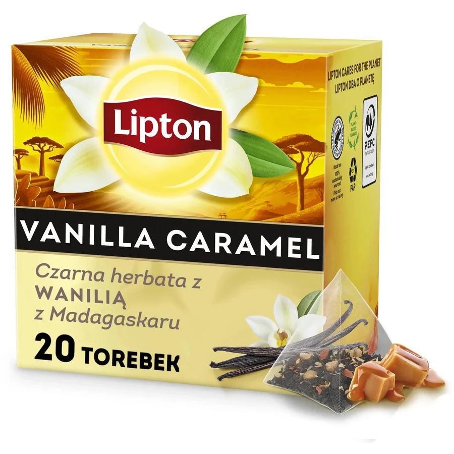 Lipton black express tea with Madagascar vanilla 20 ...