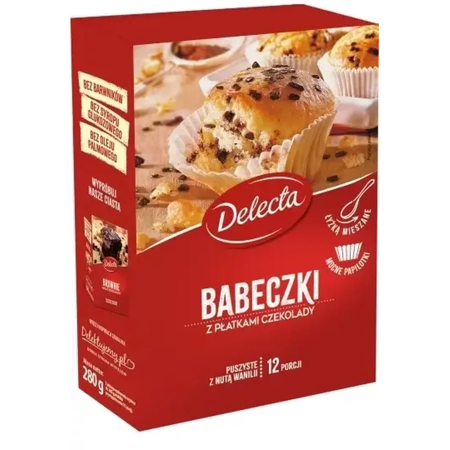 Delecta Cupcakes mit Schokoladenraspeln 280 g