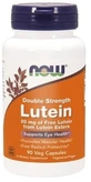 NOW FOODS Lutein 20 mg 90 capsules.
