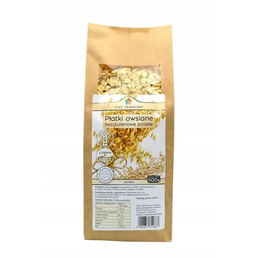Five Transformations Glutenfreie Jumbo Polnische Haferflocken 500 ...