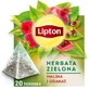 Lipton Himbeere und Granatapfel grüner Tee Pyramiden 20 Stück
