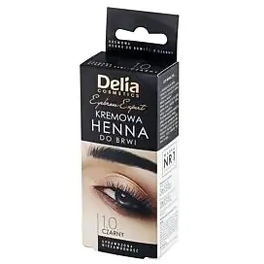 DELIA HENNA crema para cejas 1.0 Negro con aceite de argán ...