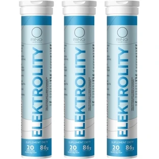 Ring Electrolitos 20 comprimidos efervescentes Multipack x 3