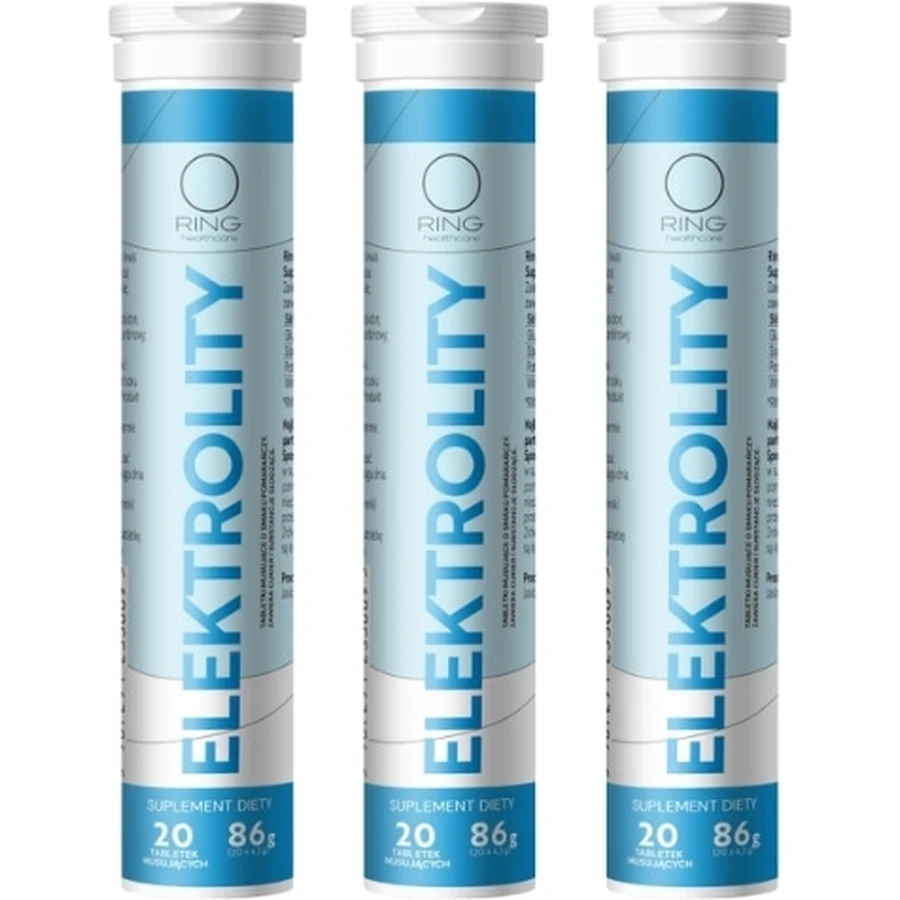Ring Electrolitos 20 comprimidos efervescentes Multipack x 3