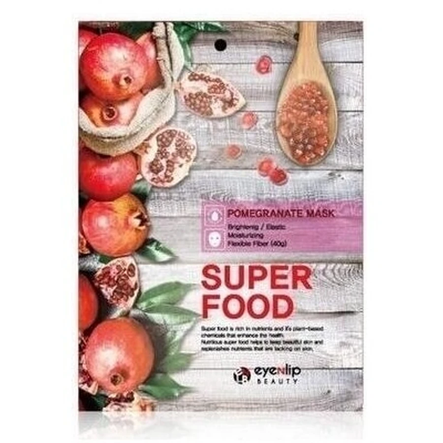 SuperFood Granaatappel Masker in Vel 23 ml.