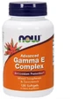 NOW FOODS Gamma E Complex 120 capsules.