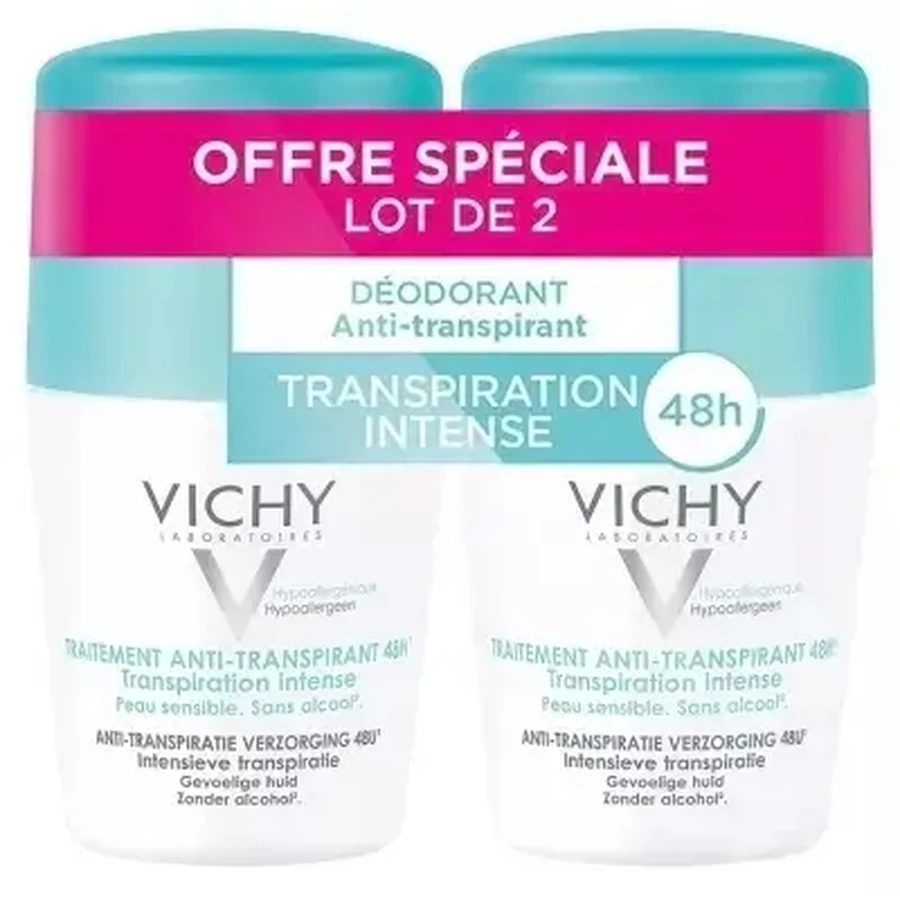 VICHY Traitement Anti-Transpirant 48H déodorant à bille 2 ...