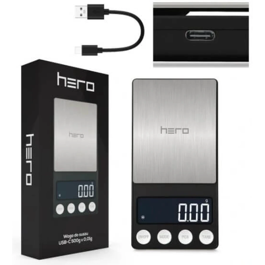 Hero Cannabis getrocknet Gewicht 500gx0.04g USB-C 1 Stück