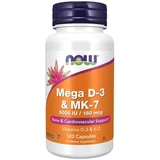 Now Foods Vitamine D3 5000 iu + K2 MK7 180 mcg 120 capsules